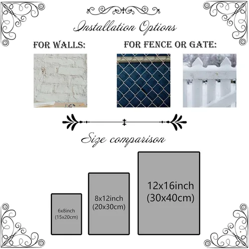 Vista 7 de Letrero retro de hojalata con texto en inglés Happy Halloween para sala de estar, dormitorio, 8.00 x 12.00 pulgadas