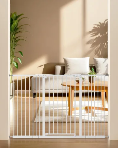 Vista 7 de keny Puerta de bebé de 29 a 42.5 pulgadas para escaleras, puerta de seguridad para perros de cierre automático, montada a presión, fácil de caminar