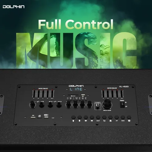 Vista 3 de Máquina de karaoke Dolphin KaraokeBox 4120: Karaoke gigante cuádruple de 12" – Pantalla táctil de 18.5" para letras, WiFi, altavoces Bluetooth, 2