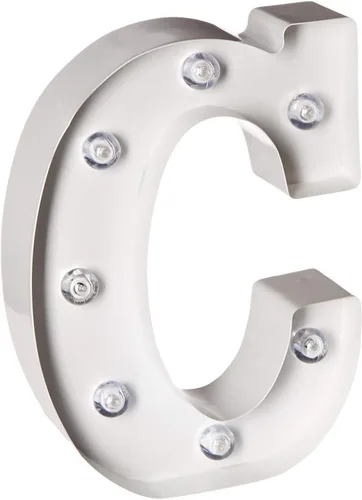 Vista 38 de Darice - Cartel de metal plateado con forma de letra