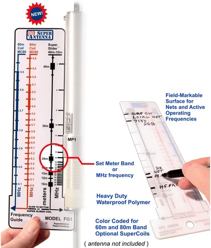 Vista 2 de Super Antenna FG1 Frequency Guide HF SWR Ruler for MP1 ham Radio Amateur