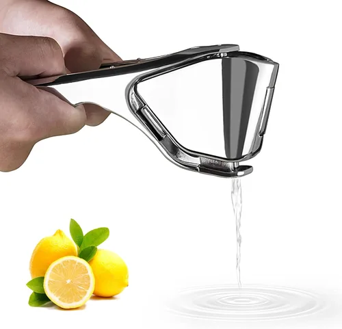 Bagrox Exprimidor de Limón, Exprimidor de Jugo de Limón de Acero Inoxidable, Exprimidor Manual para Limón, Cítricos, Lima, Naranja, Exprimidor de