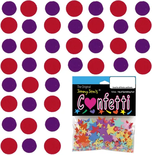 Vista 174 de Confetti Circle 1/4" Negro, Azul Marino Combo - 2 bolsas de media onza (1 oz) (8550/9971)