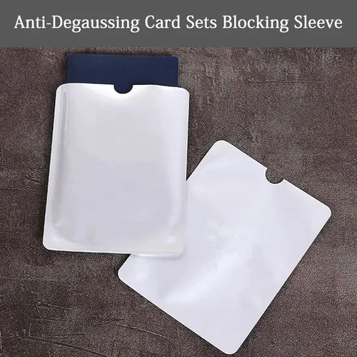 Vista 2 de RDEXP Funda de bloqueo RFID, protector seguro para tarjetas de crédito, papel de aluminio, paquete de 10 (tipo 1)