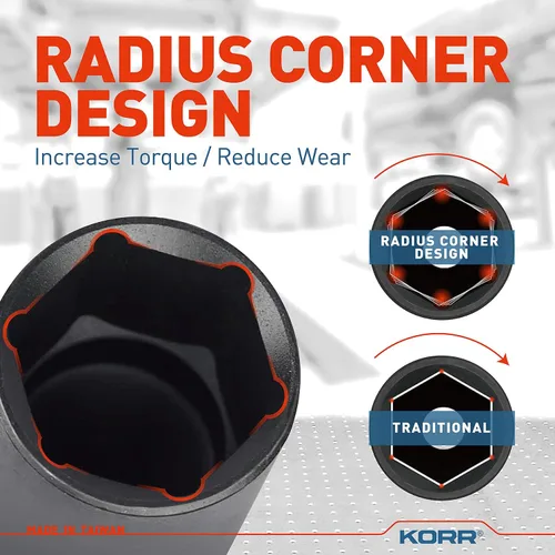 Vista 4 de KORR Tools KSS001 - Juego de llaves de impacto