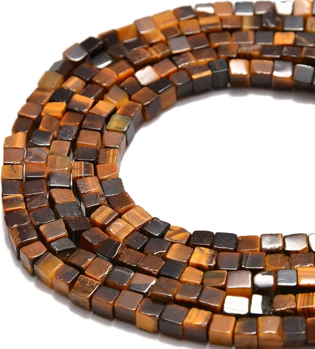Vista 29 de JM Design Cuentas de 5/64 de pulgada 01 con forma de cubo liso multicolor para manualidades y fabricación de joyas (pulseras, collares, pendientes)