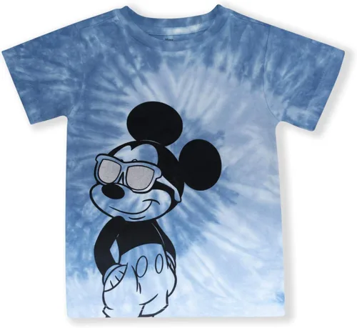 Disney Mickey Mouse Boys T-Shirt for Infants, Toddlers and Little Kids GreenOrangeGreyBlueYellow