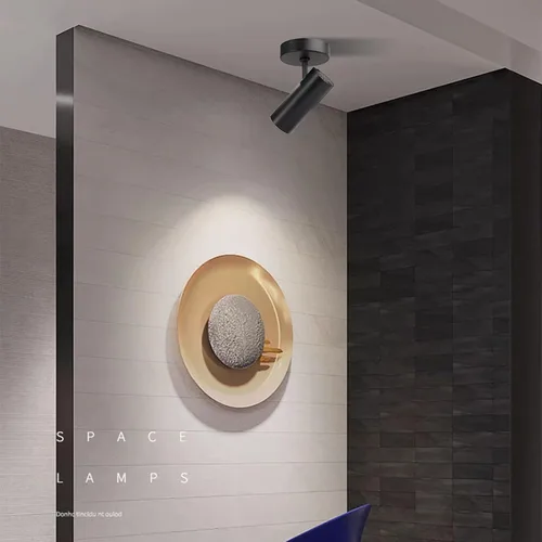 Vista 7 de Foco de techo LED regulable de ángulo ajustable montado en empotrado, luz direccional de aluminio para interiores de 4.72 pulgadas, luz monopoint