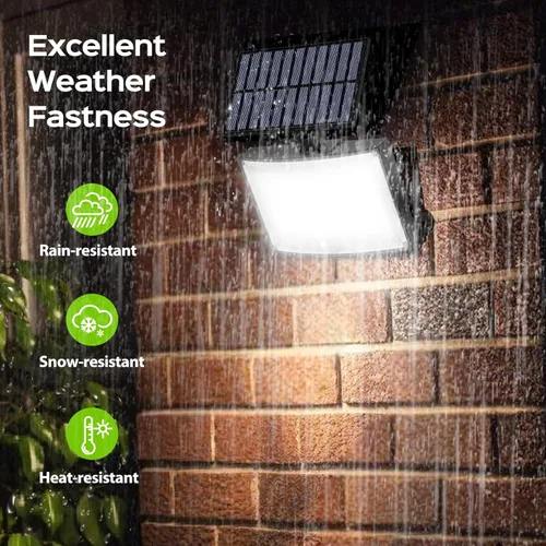 Vista 6 de Adiding Luces Solares para Exteriores, Luces de Inundación LED de 2800LM con Cable de 5 m, Luces Solares con Sensor de Movimiento y Control Remoto