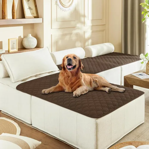 Vista 93 de gogobunny - Manta para perros y gatos 100% impermeable y de doble cara, funda suave para cama de mascotas, reversible, protege muebles, carbón