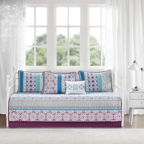 Vista 10 de Intelligent Design Paul - Juego de edredón reversible, diseño moderno de rayas casuales para todas las estaciones, juego de ropa de cama