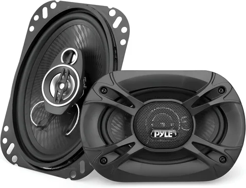 Pyle Altavoces estéreo universales de 3 vías para automóvil, 300 W, 4 x 6 pulgadas, Triaxial ruidoso, Pro Audio, altavoz para automóvil, componente