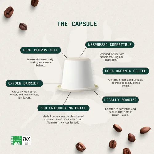 Artizan Coffee | Cuba Mia para máquinas originales Nespresso | Café orgánico | Café cubano Espresso Colada Cafecito | Ristretto tostado oscuro de