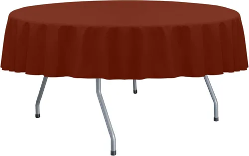 Vista 20 de ULTIMATE TEXTILE Cotton-Feel - Mantel redondo de comedor fino de 72 pulgadas, color verde salvia