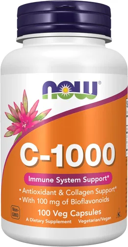 Vista 10 de Now Foods Suplementos, Vitamina C-1,000 con 100 mg de Bioflavonoides, Protección Antioxidante*, 500 Cápsulas vegetales