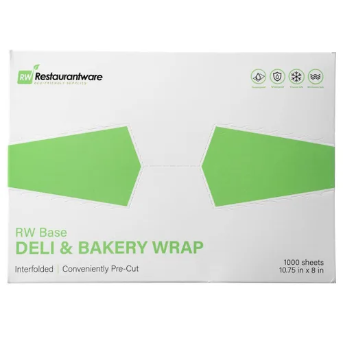 Vista 9 de Restaurantware -RW Base - Hojas de plástico para delicatessen de 10.75 x 8 pulgadas, 1000 envolturas de plástico de carnicero entrelazadas