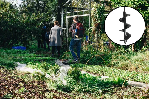 Vista 9 de Ashman - Broca de taladro de 3 x 14 pulgadas para plantar bulbos, un paquete