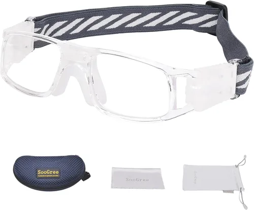 Vista 13 de SooGree - Lentes deportivos para correr, lentes de protección polarizados, anti niebla absorción de golpes con correa ajustable