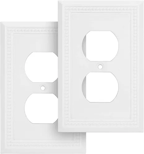 Vista 12 de Henne Bery Sunken Pearls - placa decorativa de pared, placa decorativa de pared, tapa de salida de la placa del interruptor, aleación de zinc sólida