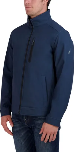 Vista 2 de Nautica Chaqueta cortavientos Softshell para hombre resistente al agua y al viento