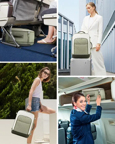 Vista 6 de LOVEVOOK Mochila de Viaje Grande, Mochila de Equipaje de Mano para Aviones, Viajes