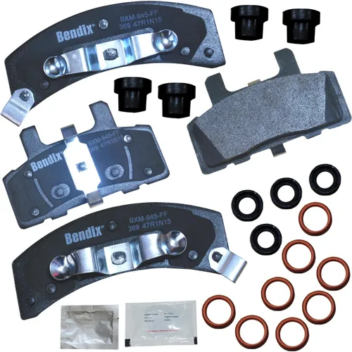 Vista 462 de Pastillas de Freno Delanteras Cerámicas Bendix Priority1 CFC430A para Modelos Selectos INFINITI G35, I30, Nissan 350Z, Altima, Juke, Maxima, Sentra