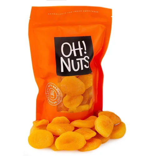 Vista 9 de Oh! Nuts Albaricoque seco – 1 libra – Frutas secas en cubitos – Sin azúcar añadido – Bocados de frutas deshidratados – Empaquetado en bolsa
