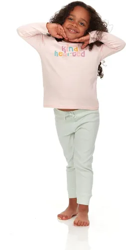 Vista 6 de Cudlie Paquete de 5 camisetas de manga larga para bebéniña pequeña, camisetas básicas para bebé, blusas, camisetas de pijama, estampado sólido