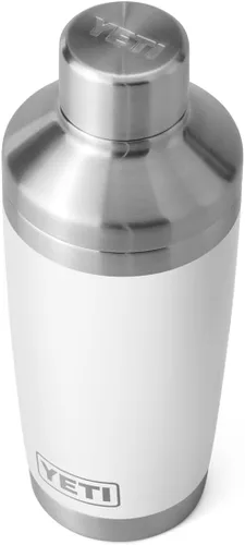 Vista 25 de YETI Rambler - Coctelera de acero inoxidable con aislamiento al vacío, 20 onzas, azul cielo grande