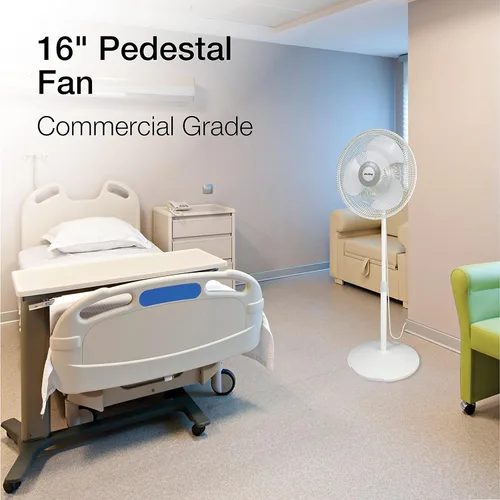 Vista 2 de Air King 9126 16-Inch Adjustable Oscillating Pedestal Fan