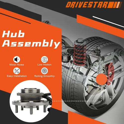 Vista 3 de (par) DRIVESTAR 513273 - Conjunto de cubo de rueda delantera y rodamiento para 2008-2016 para Dodge Grand Caravan, 2008-2016 para Chrysler Town &