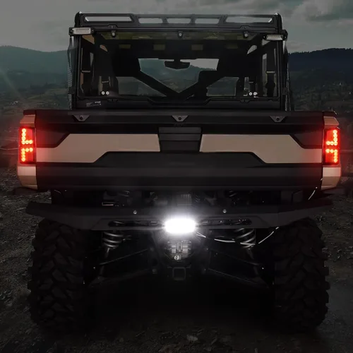 Vista 3 de SAUTVS Ranger XP 1000 - Luces traseras 18-25, luces traseras LED rojas, luces traseras de freno para Polaris Ranger 1000/Crew/XP 2018-2025