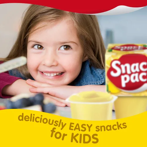 Vista 51 de Snack Pack Tazas de pudín con sabor a pastel de crema de plátano, 3.25 onzas, 4 unidades (paquete de 12)