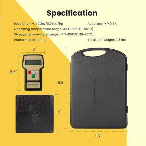 Vista 4 de VIVOHOME Bomba de vacío de aire de paletas rotativas de una sola etapa de 110 V 1/3 HP 4.5 CFM con báscula de peso de carga de refrigerante digital