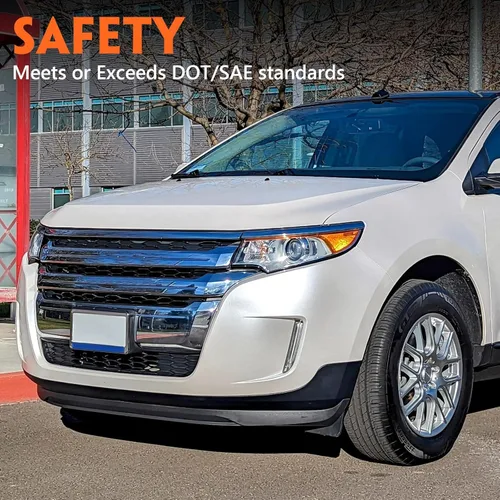 Vista 6 de FIONE para Ford Edge Conjunto de Faros Delanteros 2011 2012 2013 2014 Halógeno Proyector de Repuesto Faro SE SEL Limited Lado Izquierdo