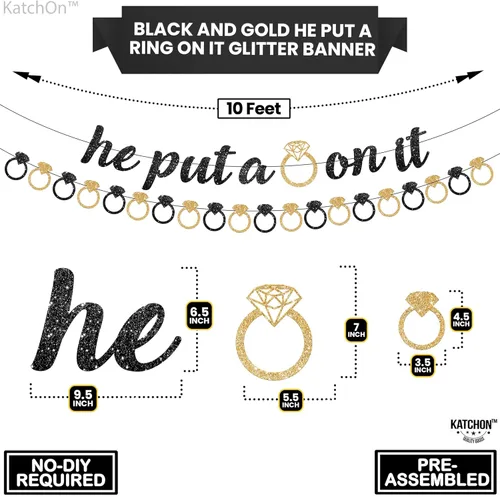 Vista 4 de KatchOn, Cartel con texto en inglés «He Put a Ring On It»