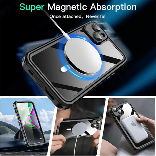 Vista 3 de AICase Funda impermeable para teléfono, función universal de autocomprobación, bolsa seca para la playa, artículos esenciales de viaje para iPhone