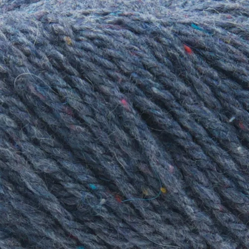 Vista 2 de Lion Brand Yarn ReTweed - Ovillo de lana color azul holandés (1 madeja)