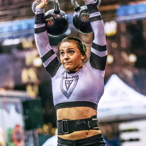 Vista 8 de Valor Fitness CKB-40 Pesa rusa cromada, 40 lb