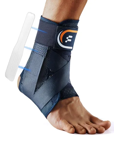 Tobillera para hombres y mujeres con cordones rápidos, figura 8, soporte de compresión ajustable para tendinitis de Aquiles, esguince de tobillo y