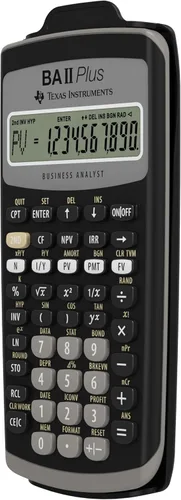 Vista 10 de Texas Instruments BA II Plus Financial Calculator, Black Medium