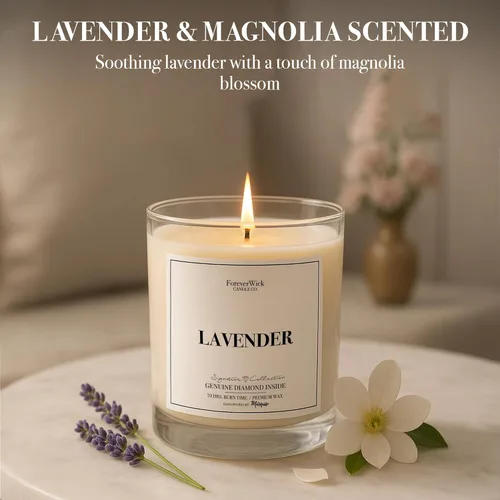 Vista 27 de Vela sorpresa de algodón de azúcar de unicornio + diamante en el interior, velas Foreverwick, velas perfumadas de soja, regalos para mujeres, vela