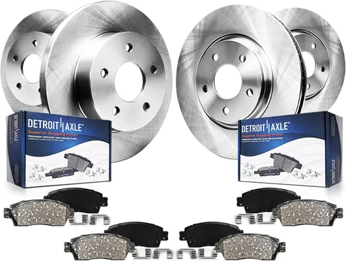 Detroit Axle - Kit de freno para 2015 2016 2017 Honda Odyssey, Rotores de freno de disco delanteros y traseros Pastillas de freno de cerámica de