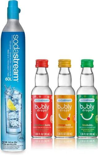 Vista 5 de SodaStream Paquete de recarga de gas CO2 – 2 cilindros, sistema CQC rosa – Utiliza la caja para devolver tus cilindros vacíos y ganar una tarjeta