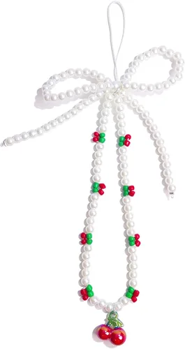 Vista 10 de cioatu Dijes para teléfono, bonita correa de muñeca para teléfono celular, correa de muñeca para bolsa, Airpods, cámara, colgantes, decoración