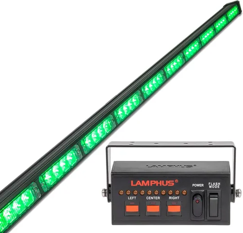 Vista 13 de lamphus SolarBlast sbls64 29" 24 W LED Advertencia Tráfico de Emergencia Advisor – Barra de luz ámbar azul, Ambar