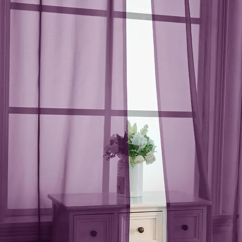 Vista 396 de 2 cenefas traslúcidas Aqua para ventanas de 14 pulgadas de largo, cortinas cortas para filtrar la luz, cortinas pequeñas con bolsillo superior