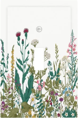 Vista 157 de Placa decorativa para interruptor de luz, diseño bohemio, abstracción, montaña y sol, 2 bandas, 1 palanca, 1 placa de pared dúplex, cubiertas