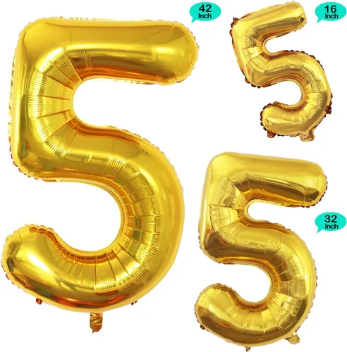 Vista 123 de GOER Globos Número 10 para Decoraciones de Fiesta de 10º Cumpleaños, Globos de Helio de Papel de Aluminio Jumbo de 42 Pulgadas para 10º Aniversario