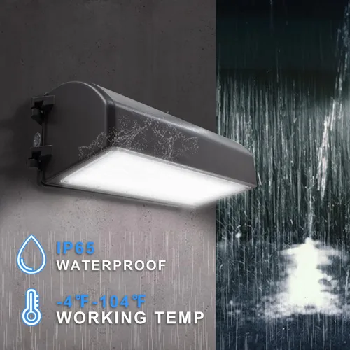 Vista 3 de Paquete de pared LED de 35 W, 4.200lm 5000K luz de día al aire libre accesorio de luz, ETL listado, IP65 impermeable LED Full Cutoff Wall Pack